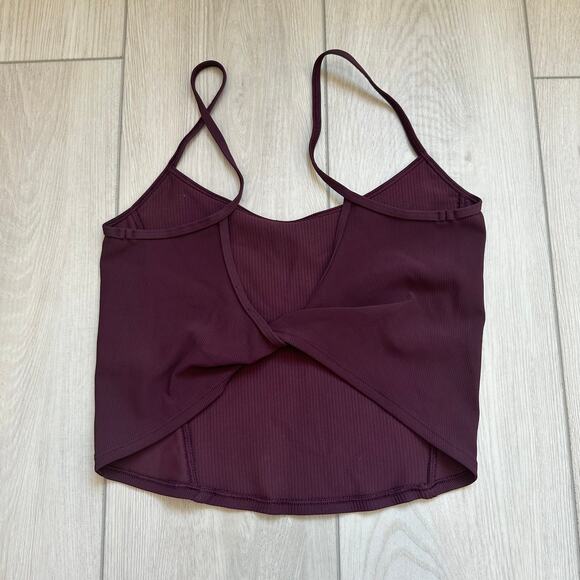 Lululemon Daily Lineup Luxtreme Cassis twist back cropped tank top - Picture 4 of 4